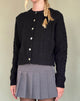 Image de Abelia Cardigan en tricot torsadé en noir