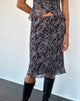 Image de Abetzi Midi Skirt in Baroque Black Print