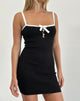 Image de la mini robe en maille Acilla en noir