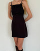 Image de la mini robe Aketi en noir