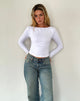 Image de Amabon Long Sleeve Top in White