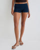 Image de Amane Foldover Short in Rayon Jersey Navy