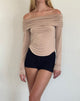 Image de Amilyn Bardot Top in Slinky Stone