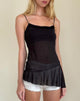 Image de Anastasia Mesh Ruffle Cami Top in Black