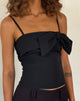 Image de Antlia Bow Cami Top in Tailoring Black