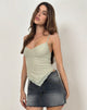 Image de Arlina Cami Top in Zigzag Mesh Sage