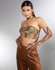 Image de MOTEL X IRIS Armelle Crop Top in Earthy Gradient