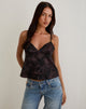 Image de Marinda Top in Jacquard Dark Purple Floral
