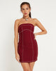 Image de la mini robe Baladis en Redwood Tailoring