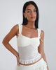 Image de Bartila Top en flocage polka ivoire
