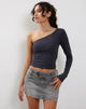 Image de Bayge One Shoulder Top in Ocean Storm