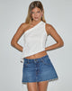 Image de Baysia One Shoulder Top in Linen Ivory