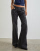 Image de Bell Bottom Low Rise Flare Jeans in Vintage Black