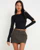 Image de Bosie Long Sleeve Top in Lycra Black