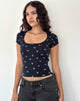 Image de Bovino Top en Mini Bow Navy