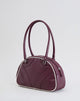Image du sac bowler en crème et bourgogne