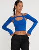 image de Brandy Crop Top in Cobalt