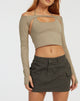 image de Brandy Long Sleeve Top in London Fog