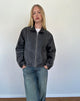 Image de la veste Brittany Distressed en PU noir