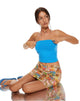 Image de MOTEL X BARBARA Top bandeau Shae bleu électrique