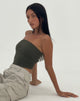 Image de MOTEL X JACQUIE Top bandeau Shae en olive