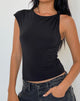 Image de Cambrie Top asymétrique sans manches en noir