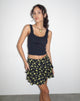 Image de Lowisa Mini jupe à volants en Buttercup Black Yellow