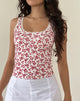 Image de Carillo Top in Summer Strawberry Off White