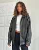 Image de la veste Cavita Distressed Jacket en PU Olive