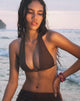 Image de Cerry Top de bikini avec perle en marron