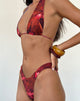 Image de Cerry Bikini Top in Red Hibiscus