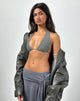 Image de Cerry Bikini Top in Charcoal with Studs