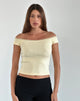 Image de Chacha Top in Rib Lace Buttercream