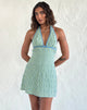 Image de Corla Mini Dress in Check Green