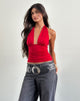 Image de Cosimo Halterneck Top in Red
