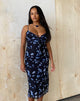 Image de Coya Maxi Dress in Mesh Navy Diffused Floral