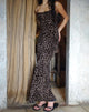 image de Darsih Maxi Dress in Flocked Rar Leopard