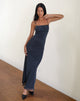 Image de Darsih Maxi Dress in Heart Flock Navy and Yellow