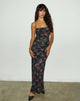 Image de la robe longue Darsih en dentelle Midnight Bloom
