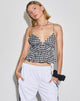 Image de Dilara Cami Top in Black and White Gingham