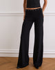 Image de Dorala Low Rise Trous with Eyelets in Black (pantalon à taille basse avec œillets en noir)