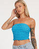 image de Dulce Bandeau Top in Blue