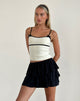 image de Duta Cami Top in Cream with Black Bows