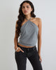 Image de Dyilla Arrow Neck Top in Grey