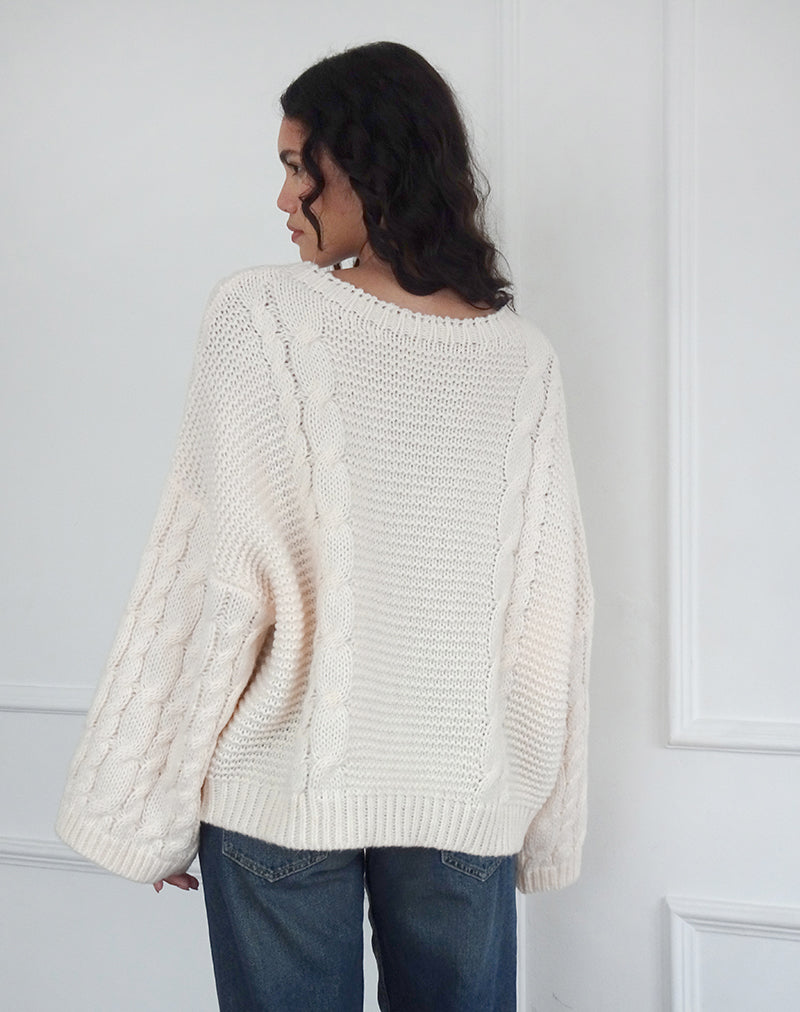 Image de Emarti Jumper in Luxe Chunky Knit Ivory