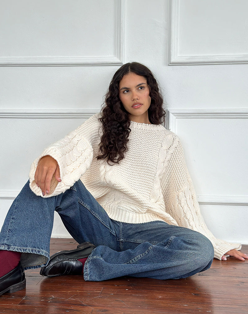 Image de Emarti Jumper in Luxe Chunky Knit Ivory