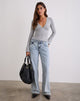 Image de Emesy Long Sleeve Top in Grey Marl