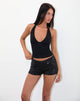 Image de Erna Short in Drape Mini Sequin Black
