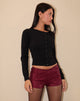 Image de Erna Shorts in Drape Mini Sequin Maroon