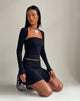 Image de Orla Micro Mini Rib Skirt in Black